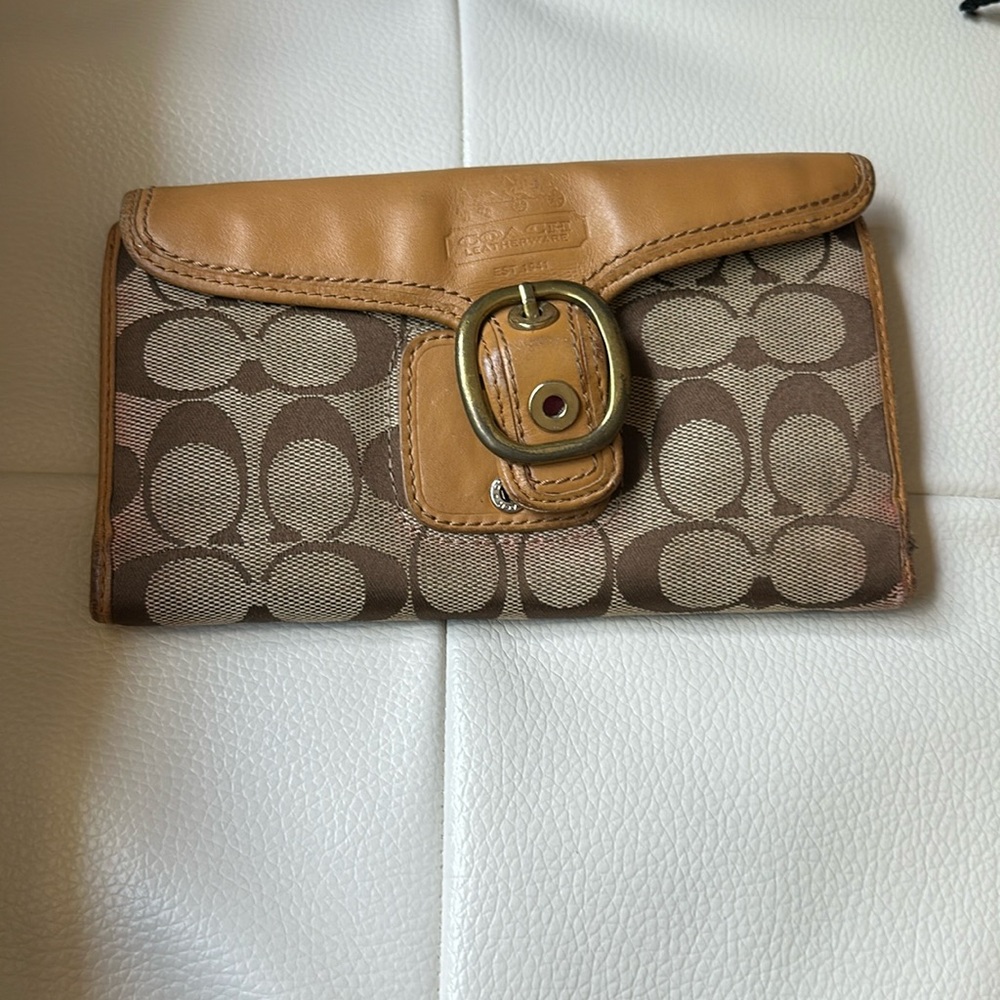 Coach leather wallet